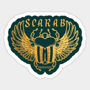 Pharaonic Scarab: Ancient Egypt Sticker